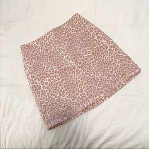 Wild Fable pink leopard miniskirt